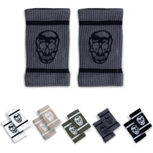 imageGymreapers SweatWicking Wrist Sweatbands  Breathable CottonBlend Athletic Wristbands for Gym Tennis Basketball Running  NonSlip Durable Workout ampamp Training GearGray