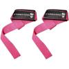 imageGymreapers 18quot Weightlifting Wrist Wraps ampamp Lifting Straps Combo  Competition Grade Wrist Support with Thumb Loop ampamp Padded Neoprene Straps for Powerlifting Bodybuilding Strength Training Pink