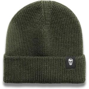 imageGymreapers Acrylic Ribbed Knit Cuffed Beanie Winter Warm Hat Unisex Skull Cap Beanie Hat for Men ampamp WomenGreen