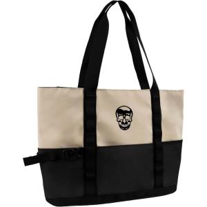 imageGymreapers Gravestone Tote Bag  Large 225L Waterproof Gym ampamp Travel Tote with Laptop Sleeve and Luggage StrapDesert Sand