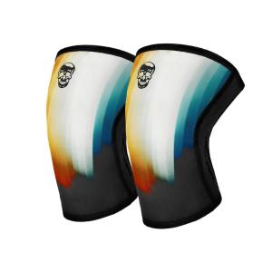 imageGymreapers 5MM Knee Sleeves for Weightlifting Squats Powerlifting and Functional Training  Compression Knee Support for Men ampamp Women  Joint Protection ampamp Recovery  Pair BlackWhite LargeSolar Flare