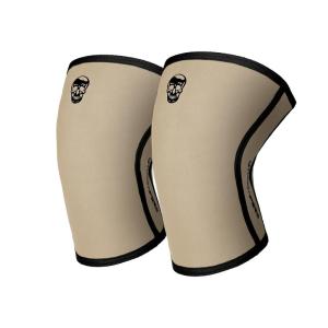 imageGymreapers 5MM Knee Sleeves for Weightlifting Squats Powerlifting and Functional Training  Compression Knee Support for Men ampamp Women  Joint Protection ampamp Recovery  Pair BlackWhite LargeDesert Sand