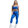 imageGymreapers Seamless Sports Bra for Women  Wireless Compression Padded Supportive Bras for Gym Yoga ampamp FitnessElectric Blue