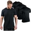 imageGymreapers Clip Tag Athletic Shirts for Men  Short Sleeve Workout Gym Shirts  Tagless Crew Neck TShirt amp Basic TeeBlack