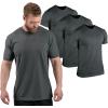 imageGymreapers Clip Tag Athletic Shirts for Men  Short Sleeve Workout Gym Shirts  Tagless Crew Neck TShirt amp Basic TeeCharcoal