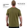 imageGymreapers Clip Tag Athletic Shirts for Men  Short Sleeve Workout Gym Shirts  Tagless Crew Neck TShirt amp Basic TeeOlive