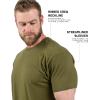 imageGymreapers Clip Tag Athletic Shirts for Men  Short Sleeve Workout Gym Shirts  Tagless Crew Neck TShirt amp Basic TeeOlive