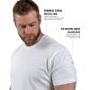 imageGymreapers Clip Tag Athletic Shirts for Men  Short Sleeve Workout Gym Shirts  Tagless Crew Neck TShirt amp Basic TeeWhite