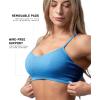 imageGymreapers Seamless Sports Bra for Women  Wireless Compression Padded Supportive Bras for Gym Yoga amp FitnessAzure