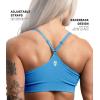 imageGymreapers Seamless Sports Bra for Women  Wireless Compression Padded Supportive Bras for Gym Yoga amp FitnessAzure