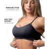 imageGymreapers Seamless Sports Bra for Women  Wireless Compression Padded Supportive Bras for Gym Yoga amp FitnessBlack