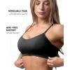 imageGymreapers Seamless Sports Bra for Women  Wireless Compression Padded Supportive Bras for Gym Yoga amp FitnessBlack Marl