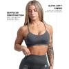 imageGymreapers Seamless Sports Bra for Women  Wireless Compression Padded Supportive Bras for Gym Yoga amp FitnessFlat Gray