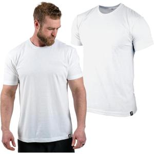imageGymreapers Clip Tag Athletic Shirts for Men  Short Sleeve Workout Gym Shirts  Tagless Crew Neck TShirt amp Basic TeeWhite
