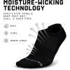 imageGymreapers Ankle Socks for Men amp Women 6Pack  MoistureWicking Cotton Athletic Socks with Breathable Supportive FitBlack 6pack