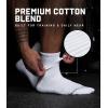 imageGymreapers Quarter Socks for Men amp Women 6Pack MoistureWicking Cotton Athletic Socks Breathable Low Cut Supportive FitWhite 6pack
