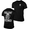 imageGymreapers Skull Moisture Wicking TShirts for Men  Short Sleeve Workout Gym Shirts  Running Athletic Tees amp Dry Fit TshirtViolent Silence