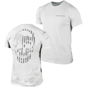 imageGymreapers American Reaper Moisture Wicking TShirts for Men  Workout Gym Shirts  Running Athletic Tees amp Dry Fit TshirtWhite