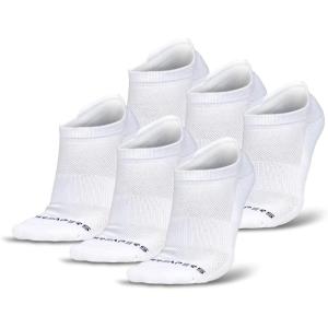 imageGymreapers Ankle Socks for Men amp Women 6Pack  MoistureWicking Cotton Athletic Socks with Breathable Supportive FitWhite 6pack